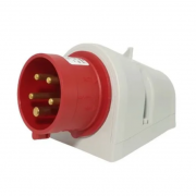 Вилка настінна (силовий роз'єм) EP-1653  IP44 (16A, 400V, 3P+N+PE)